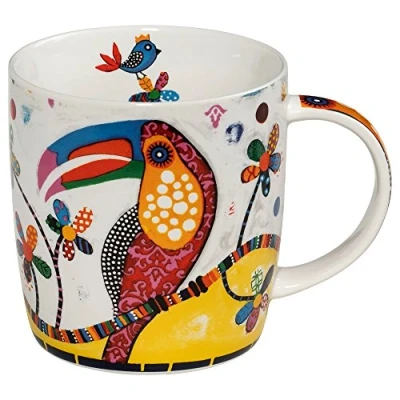 Afbeelding van Maxwell &amp; Williams Smile Style kleurrijke vogel mok in geschenkdoos, tango&#039; toekan, porselein, meerkleurig, 370 ml