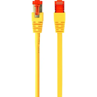 Afbeelding van S/FTP Cat6A patchkabel LSZH, geel 10 meter