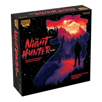 Afbeelding van Murder Mystery Party The Night Hunter, kun je de moordenaar vangen voordat het te laat is? Game, voor leeftijden 14+