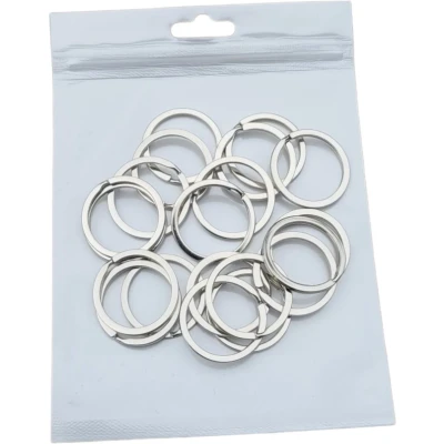 Afbeelding van sleutelringen 30 mm sleutelhanger ringen 20 stuks oDaani