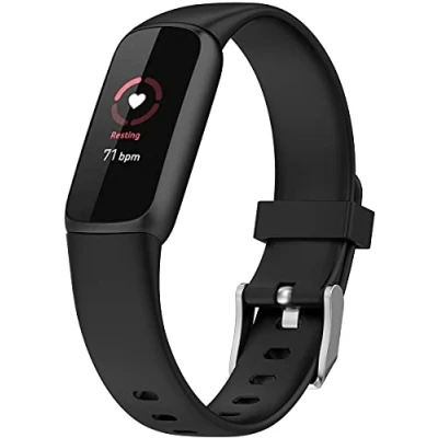 Afbeelding van Shieranlee Horlogeband Compatibel met Fitbit Luxe Activity Tracker Vervanging Siliconen Band, klein formaat