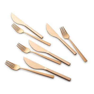 Afbeelding van ECHTWERK pizzabestek set &quot;Bari&quot; (8 delig, Brons)