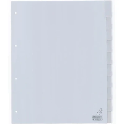 Afbeelding van Tabbladen Kangaro 4 gaats G410F B 10 delig+venster breed PP