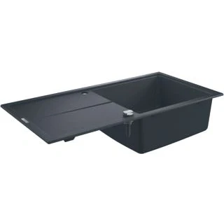 Afbeelding van Grohe rechthoekige enkele spoelbak bladmontage opbouw afvoerplug vuilafstotend waste hxbxd 205x1000x500mm 31641ap0
