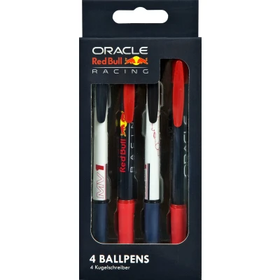 Afbeelding van Undercover Max Verstappen Balpennen Set van 4 Stuks Multicolor Kunststof