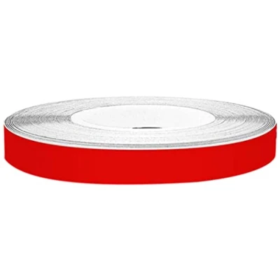 Afbeelding van 4R Quattroerre.it 10342 Wheel Trim Reflecterende plakstrips met applicator voor autovelgen, rood, 7 mm x 6 m