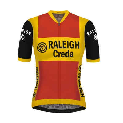 Afbeelding van Retro Dames Wielershirt TI Raleigh rood REDTED XL