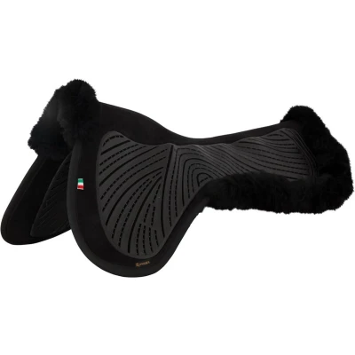 Afbeelding van BR Gel Pad Softw Twin Sided Sheepskin L Zwart