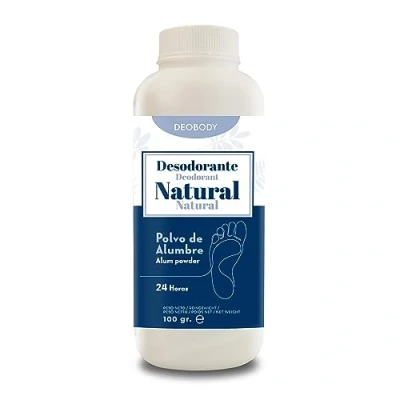 Afbeelding van Voetdeodorant, 100 g, zeer effectief, anti transpirant, poeder, natuurlijk en aluminiumvrij licht, voor zweet geuren, 24 uur, milieuvriendelijk parabenen, g