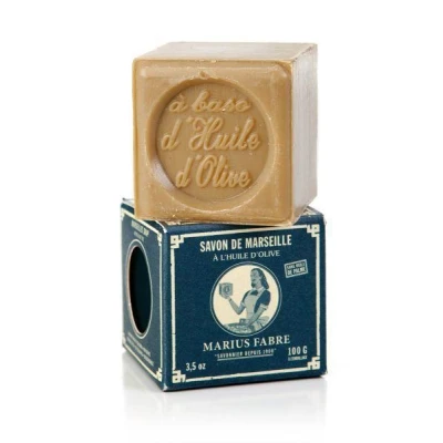 Afbeelding van Marius Fabre Savon marseille zeep in doos olijf 100 g