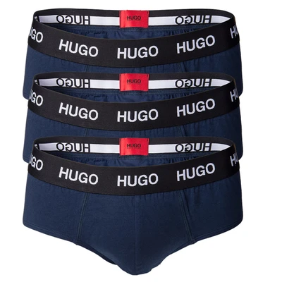 Afbeelding van HUGO Slip blauw / rood zwart wit