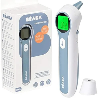 Afbeelding van Béaba Thermospeed® Oor en Voorhoofdthermometer Wit/blauw