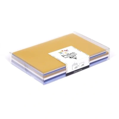 Afbeelding van Clairefontaine 20914C Coffret pollen uni, 20 env. C6 + kaarten 110x155, ass. Noel polaire