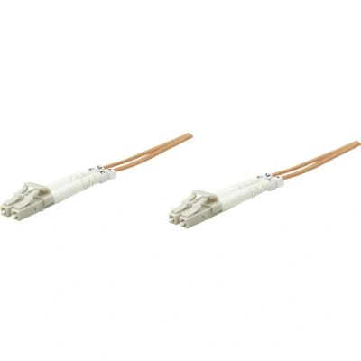 Afbeelding van Intellinet LWL aansluitkabel LC, LC 2M Multimode OM1 oranje patchkabel duplex LC/stekker 2.0 m Zipcord