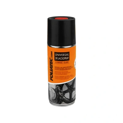Afbeelding van Foliatec Universal 2C Spray Paint zwart glanzend 1x400ml