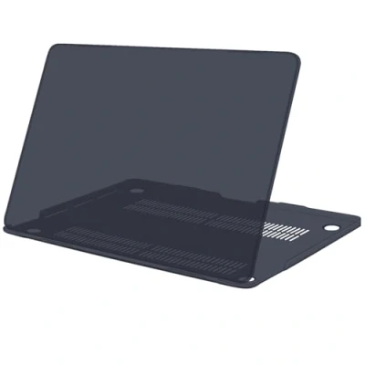 Afbeelding van TECOOL Hoes Compatibel met MacBook Air M1 13&quot; (A2337) en Retina 2018 2020 (A2179 A1932), Plastic Slanke Beschermende Harde Case, Mat Oppervlak, Licht Zwart