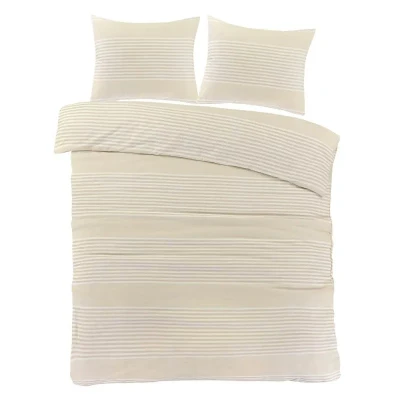 Afbeelding van Day Dream Davos Dekbedovertrek Tweepersoons 200x200/220 cm Beige