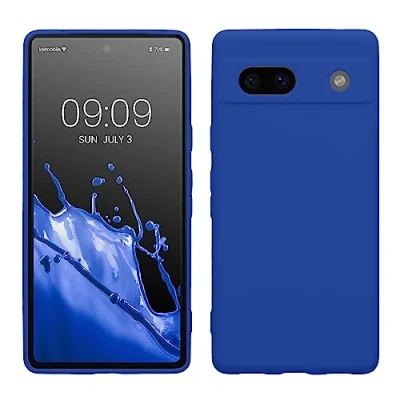 Afbeelding van kwmobile telefoonhoesje geschikt voor Google Pixel 7a Hoesje smartphone Precisie camera uitsnede In Baltisch blauw