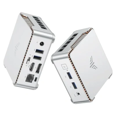 Afbeelding van NiPoGi Mini PC, 12th Gen Intel Alder Lake N95 (jusqu&#039;à 3,40 GHz), 16Go RAM + 512Go SSD M.2, Ordinateur de Bureau Windows 11 Pro, Soutien 2xHMDI+VGA 4K Triple Display Pour l&#039;école/Maison/Bureau