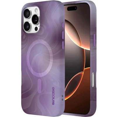 Afbeelding van Apple iPhone 16 Pro Max MagSafe Hoesje Gerecycled kunststof Incase Hardcase/Backcover Lila Telefoonhoesje Shockproof/Valbescherming