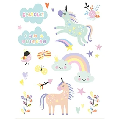 Afbeelding van Tatoeages Unicorns &amp; Rainbows