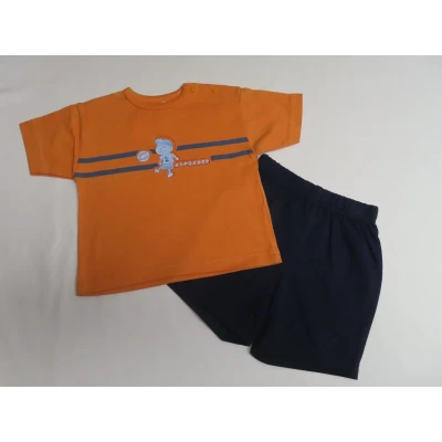 Afbeelding van Ensemble Jongens Oranje , marine 6 maand 68