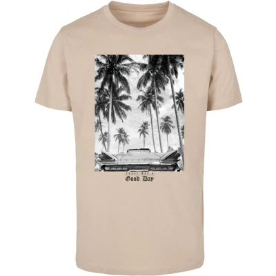 Afbeelding van Mister Tee Today WAS A GOOD DAY Tshirt print, Heren, Maat: 3XL, Sand