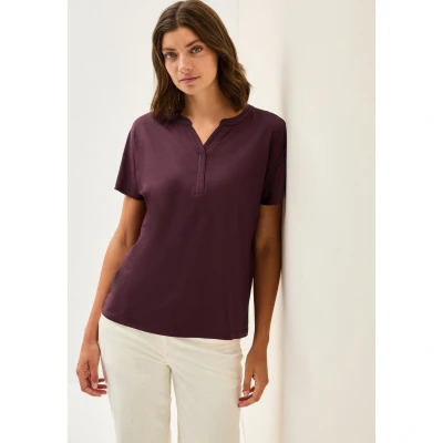 Afbeelding van Cecil LÄSSIGEIKA LOOK Tshirt basic, Dames, Maat: Large, Rot