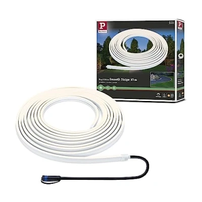 Afbeelding van Paulmann 94681 Plug &amp; Shine LED buitenverlichting Strip Smooth IP67 1m incl. 1x11 W dimbaar wit kunststof 3000 K