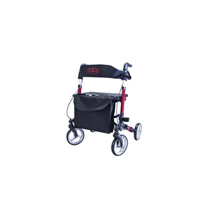 Afbeelding van Antar Rollator Rood Lichtgewicht en opvouwbaar Binnen buiten