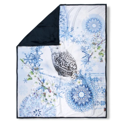 Afbeelding van HIP Polyester Plaid Phalini blue 130x160cm