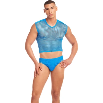 Afbeelding van René Rofé Net Flex Driedelige Set Blauw