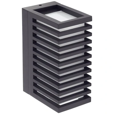 Afbeelding van Lucande LED buitenwandlamp Ariza, zwart, aluminium