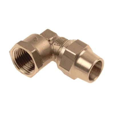 Afbeelding van Bonfix Belgas Messing kniekoppeling 1/2&quot;x18mm