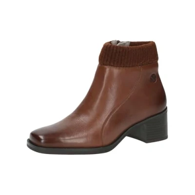 Afbeelding van Caprice Dames enkellaarzen 9 25318 43 modelaarzen, Cognac Nappa, 41 EU, EU