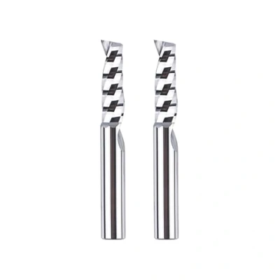 Afbeelding van SpeTool 2 stuks aluminium frees, 6 mm schachtfrees, aluminium, snijlengte, 22 VHM hardmetalen CNC frees voor bovenfrees, houtfrees acryl en kunststof