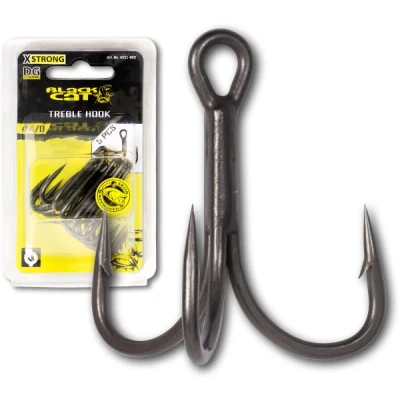 Afbeelding van Black Cat Treble Hook DG Coating (5 pcs) Maat : Haak 2/0