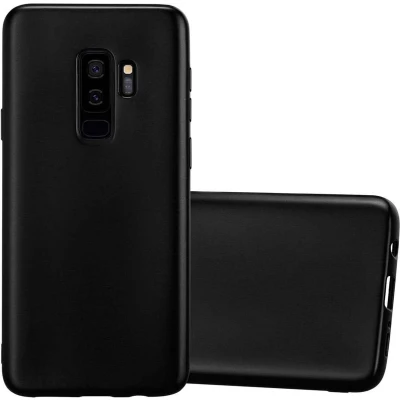 Afbeelding van Cadorabo Hoesje geschikt voor Samsung Galaxy S9 PLUS in METALLIC ZWART Beschermhoes gemaakt van flexibel TPU silicone Case Cover