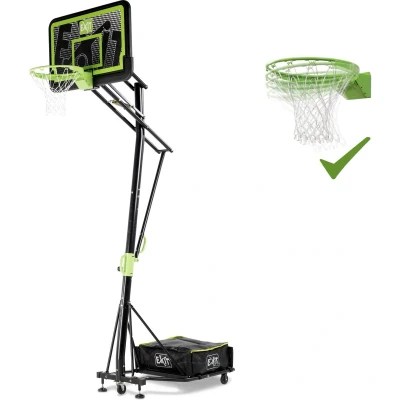 Afbeelding van EXIT Galaxy verplaatsbaar basketbalbord op wielen met dunkring black edition
