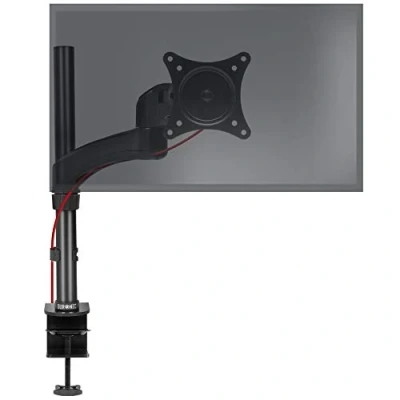 Afbeelding van Duronic DM451X2 Enkele PC Monitor Beugel Zwart Staal Hoogte Verstelbare Arm voor 1 15 27 LED LCD TV Televisie Scherm VESA 75 100 plaat Computer Beeldscherm Standaard 13 kg Draagcapaciteit