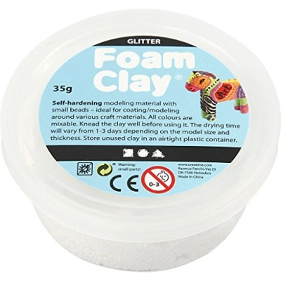 Afbeelding van Creativ Company Foam Clay Boetseerklei Wit 35 g 1 stuk(s)