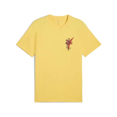 Afbeelding van Puma ROAD TO Unity Graphic Tshirt print, Heren, Maat: Medium, Sunny yellow