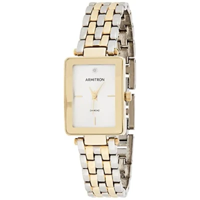 Afbeelding van Armitron damesarmbandhorloge met echte diamanten wijzerplaat, 75/5769