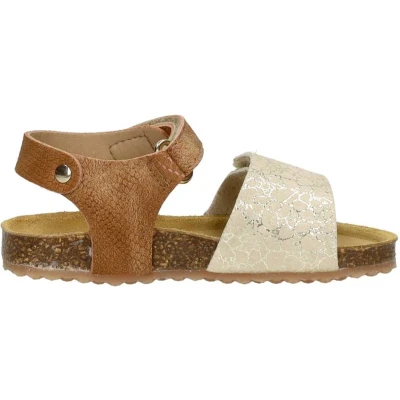 Afbeelding van Develab Sandalen voor kinderen, Maat: 24, Beige Textiel