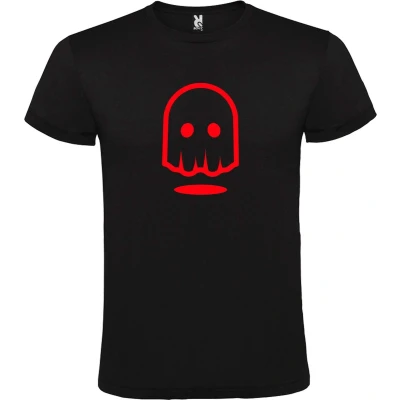 Afbeelding van Zwart T shirt ‘Spookje’ Rood maat 4XL