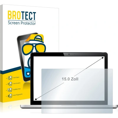 Afbeelding van BROTECT Screenprotector voor Laptops met 15 inch Schermen [331.6 mm x 186.6 mm, 16:9] Folie Beschermfolie matte