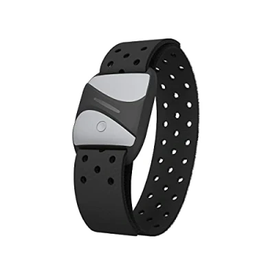 Afbeelding van smartLAB hrm A hartslagmeter op de arm, zwart, ECG, nauwkeurige hartslagmeting met Bluetooth en ANT+, compatibel Garmin Wahoo Polar Apple Watch Runtastic Pro