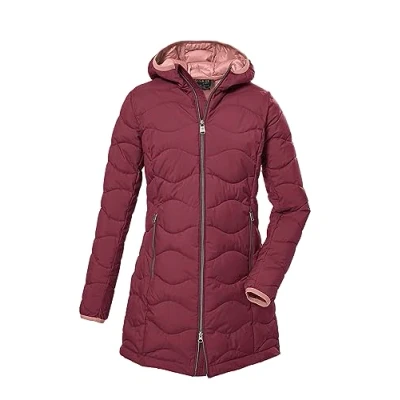 Afbeelding van G.I.G.A. DX Dames Gewatteerde parka met capuchon/functionele in donslook GW 20 WMN QLTD PRK, raspberry, 42, 39844 000