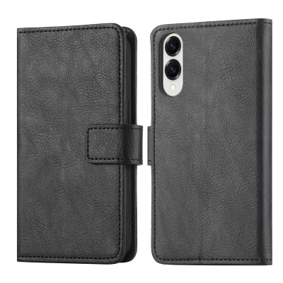 Afbeelding van Samsung Galaxy S25 Edge Hoesje Kunstleder imoshion Bookcase Zwart Telefoonhoesje