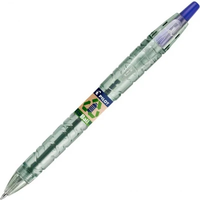Afbeelding van 10x Balpen Pilot B2P Begreen Ecoball blauw medium